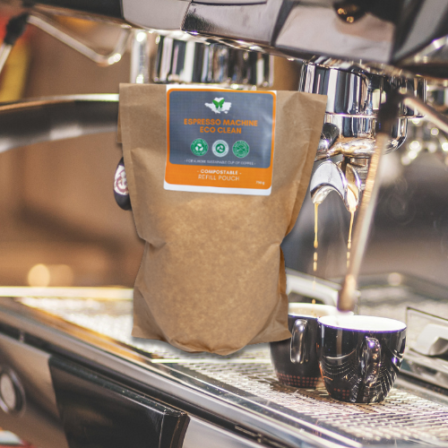 espresso machine cleaner on an espresso machine